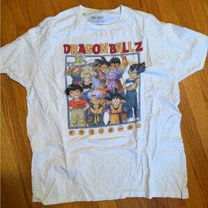Hot Topic Dragon Ball Z White Graphic Tee